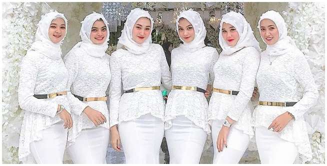 Model Baju Bridesmaid Serba Putih