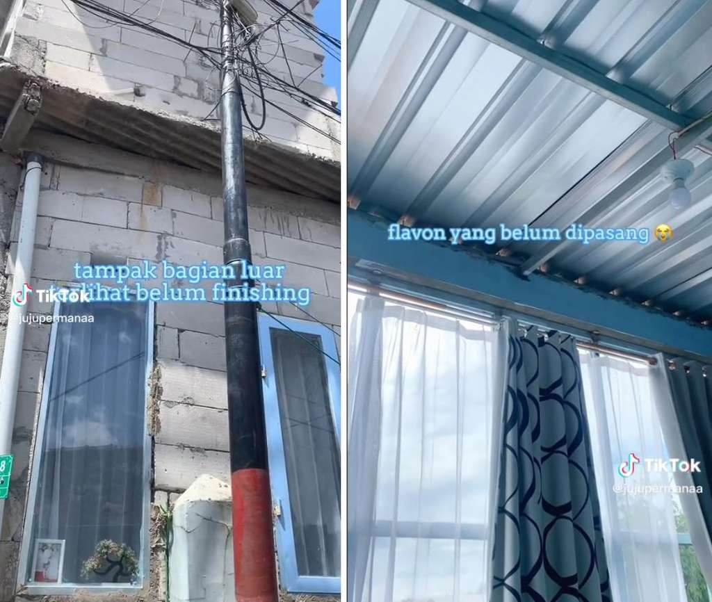 Dari luar rumah ini tampak belum jadi, tapi dalamnya bikin tercengang.