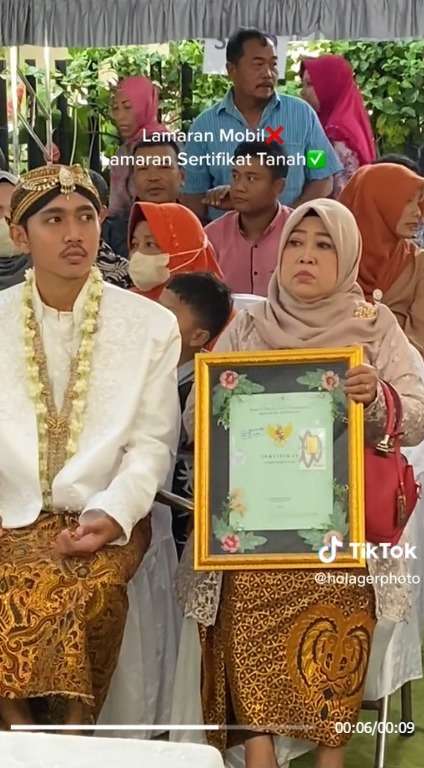 Viral Lamaran di Pati, Maharnya Sertifikat Tanah dan Emas Logam Mulia