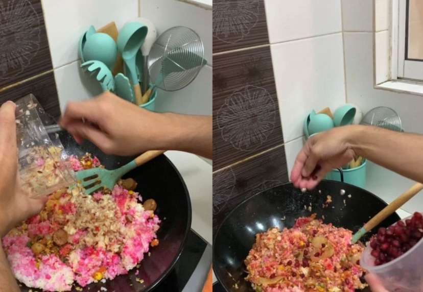 Wanita ini Ingin Menangis saat Mencoba Nasi Goreng Buah-Buahan yang Dimasak Suaminya