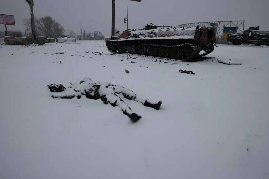 Mayat tentara Rusia di Ukraina