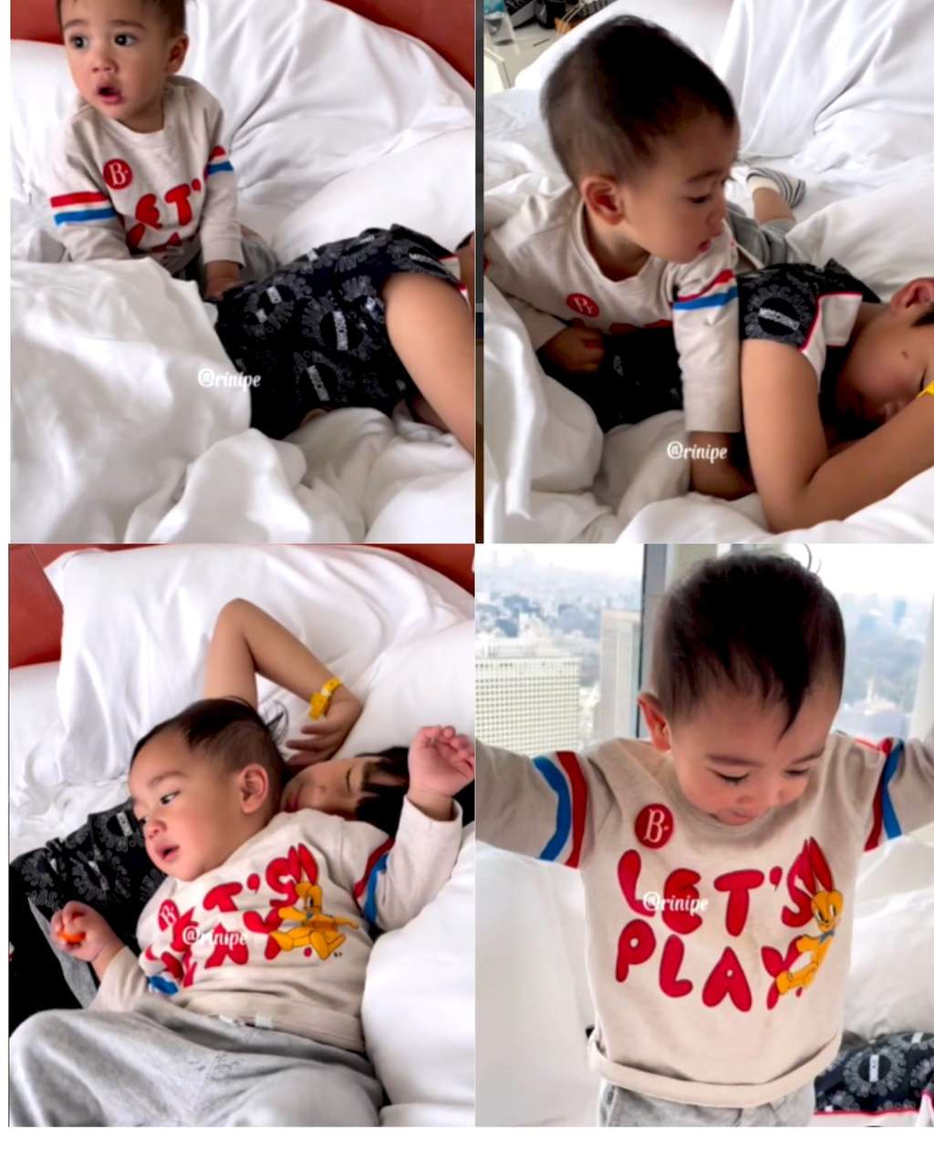 Rayyanza membangunkan Rafathar