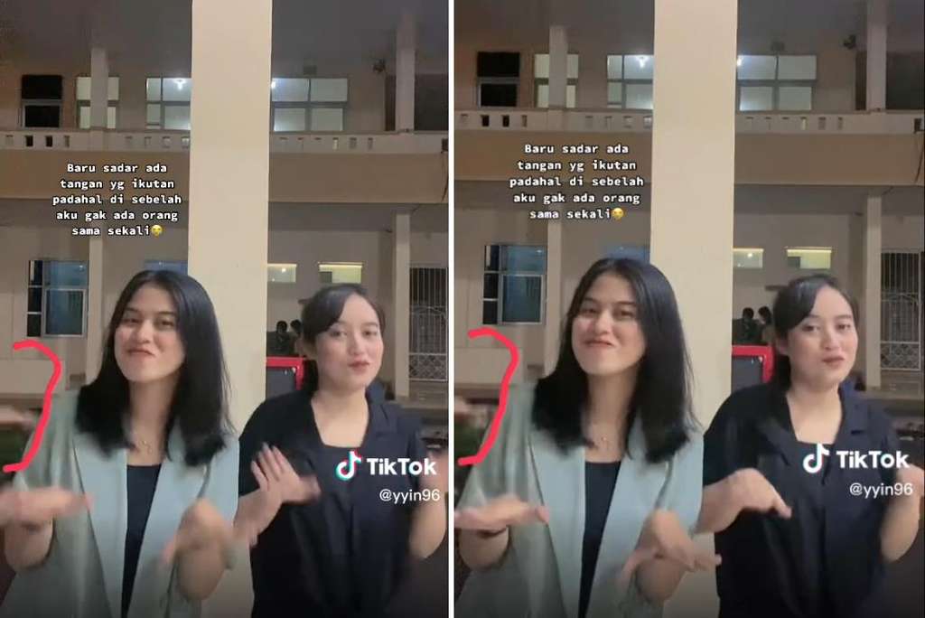 Penampakan tangan misterius di kampus.