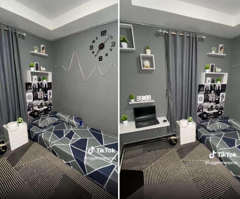 Makeover kamar cowok jadi simple, rapi dan estetik dengan budget minim.