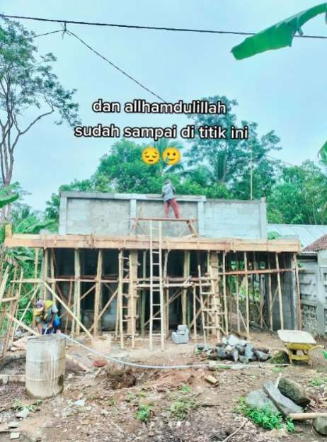 Perjuangan Pengantin Baru Diusir dari Rumah Orang Tua Akhirnya Berhasil Bangun Rumah Dua Lantai