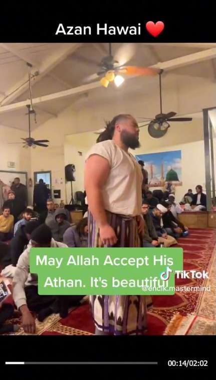Masya Allah! Orang Hawaii Lantunkan Azan, Iramanya Unik Tidak Biasa