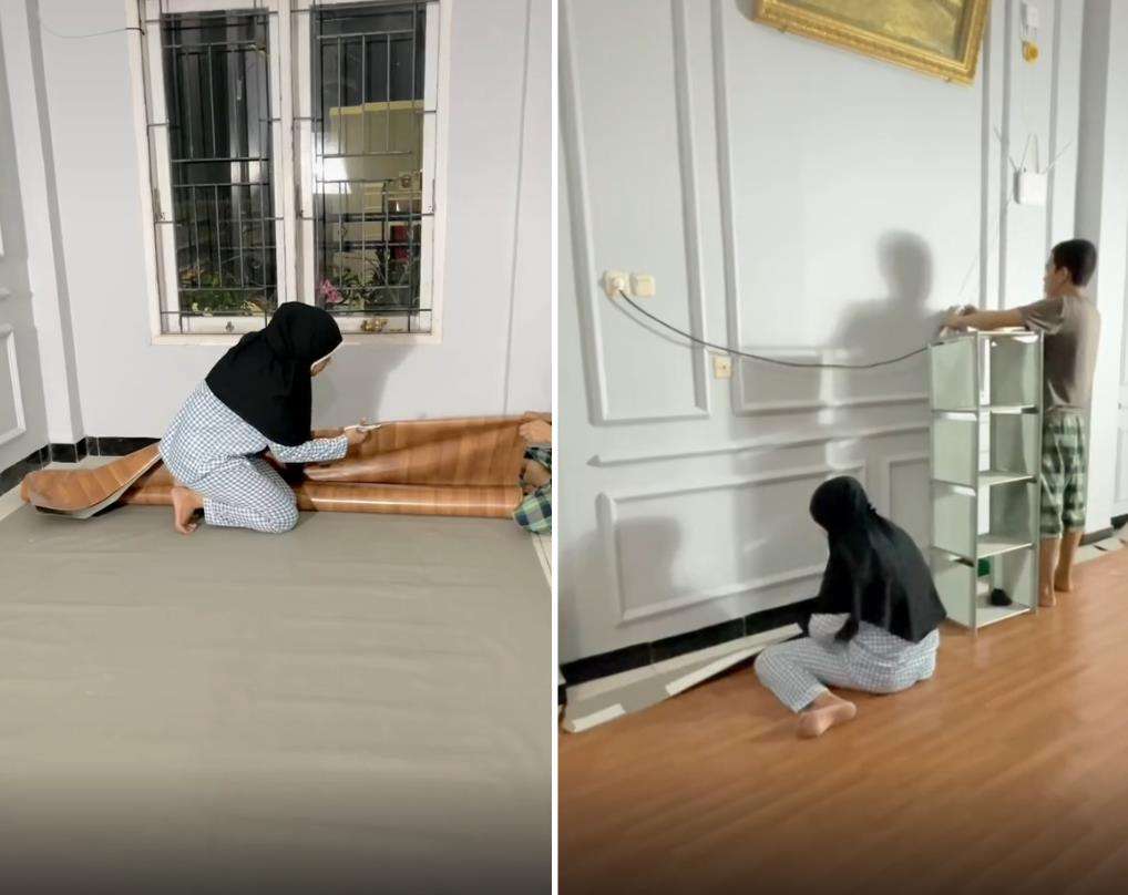 Makeover ruang tamu buat menyambut Lebaran.