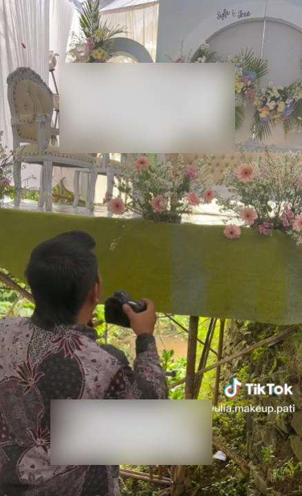 Viral panggung pelaminan acara pernikahan di Pati yang ekstrem.