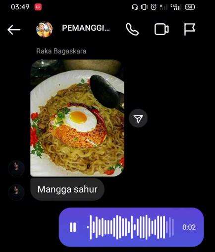 Menu makan sahur kocak.
