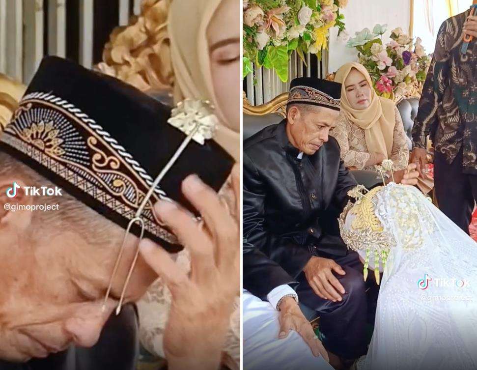 Momen ngakak saat acara sungkeman di pernikahan Sunda.