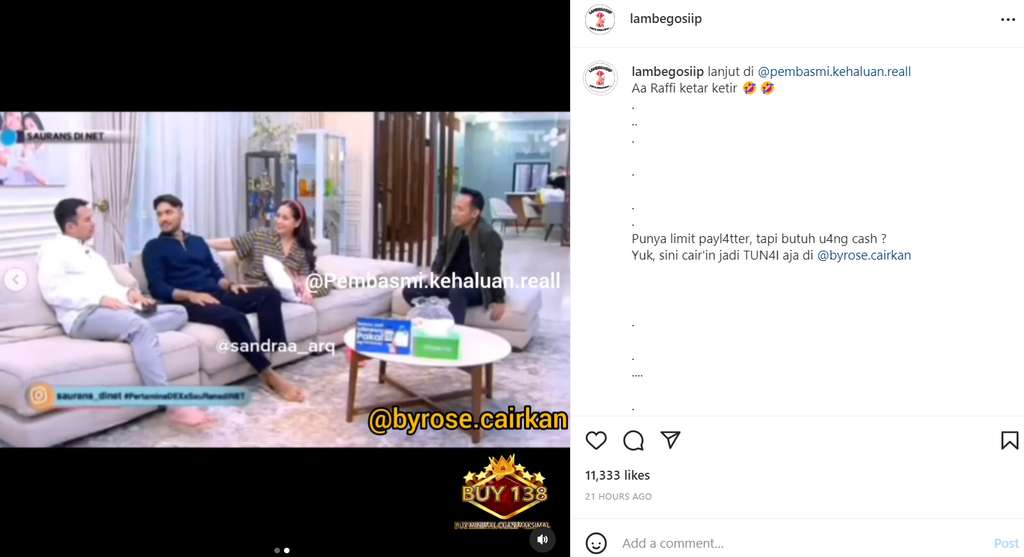 Nagita Genit ke Refal Hadi, Raffi Ahmad cemburu