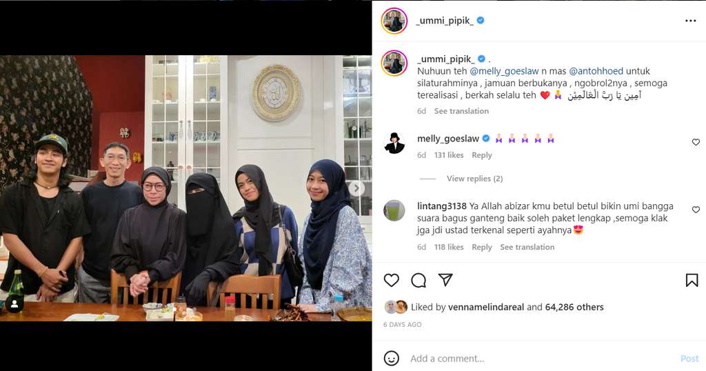 Penampilan Melly Goeslaw
