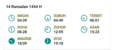 jadwal buka