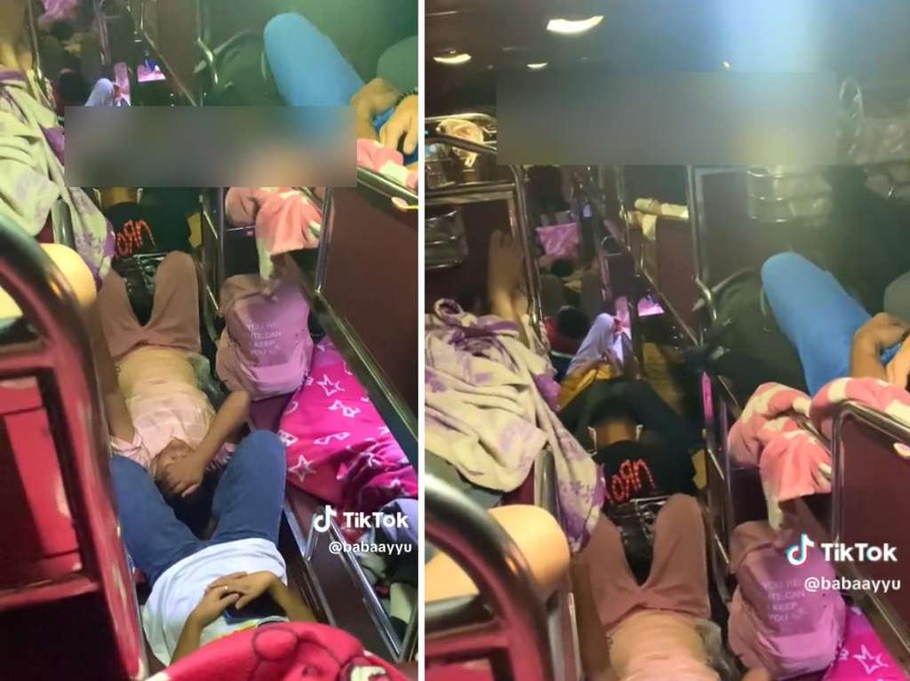 Naik bis VIP rasa ekonomi di Laos.