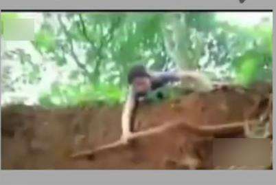 Adegan jatuh ke jurang sinetron Indonesia yang tidak logis dan bikin ngakak.