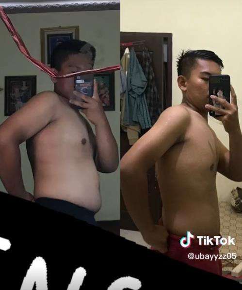 Transformasi berat badan pemuda yang malu gendut sejak SMA.