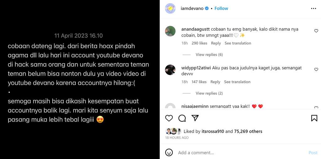 Unggahan Devano