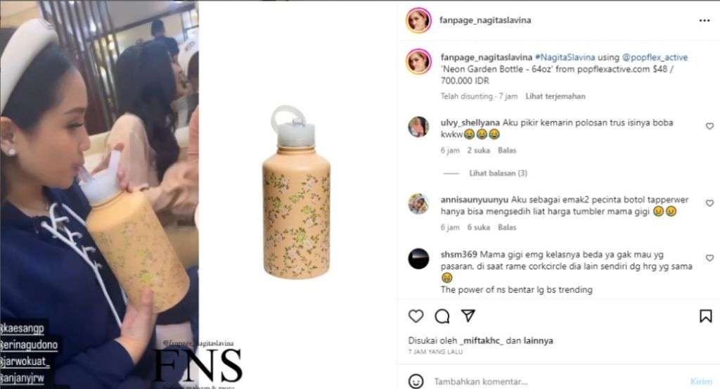 Botol Minuman Nagita Slavina