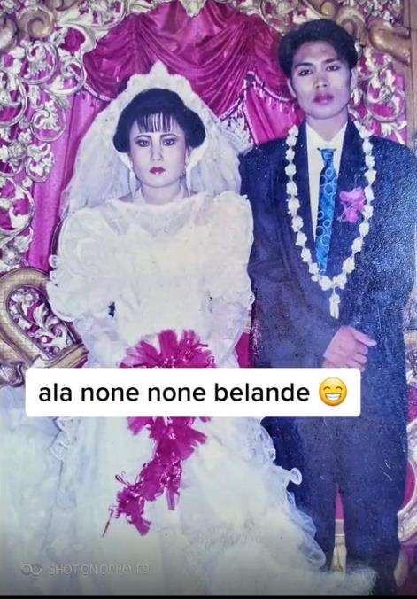 Deretan foto gaya makeup dan busana pengantin jadul tahun 90an ala-ala.