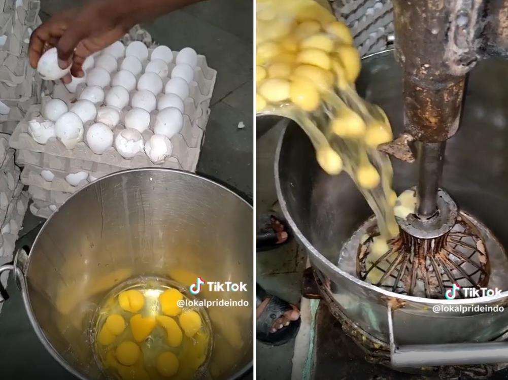 Proses pembuatan kue bolu ala India yang bikin mual.
