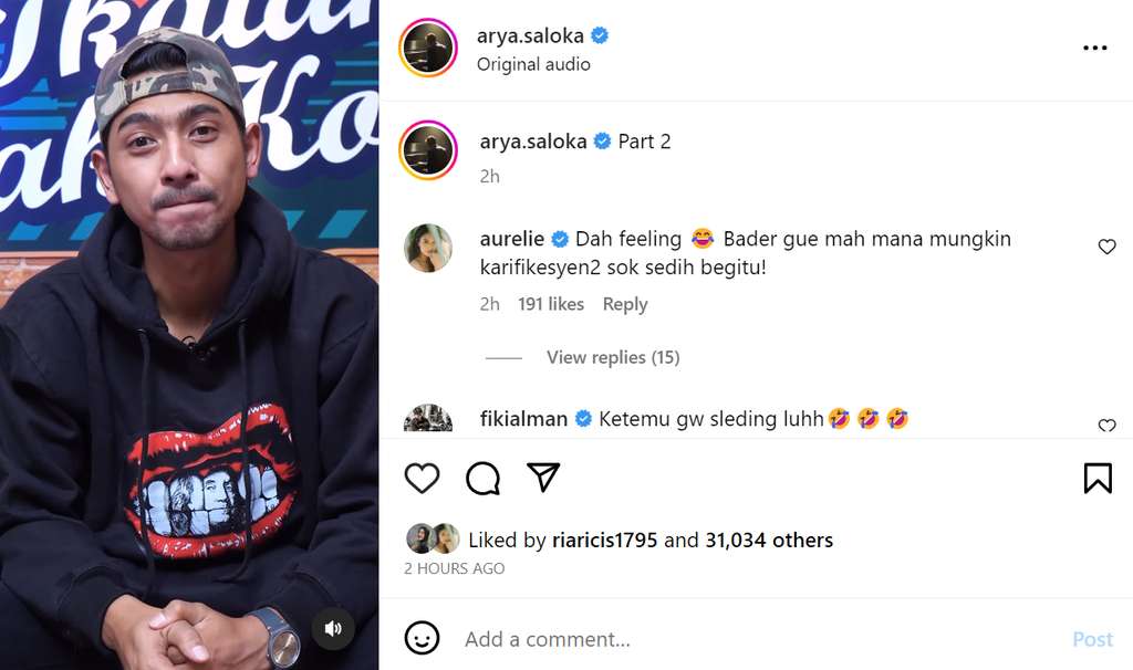 Maksud video pamit Arya Saloka