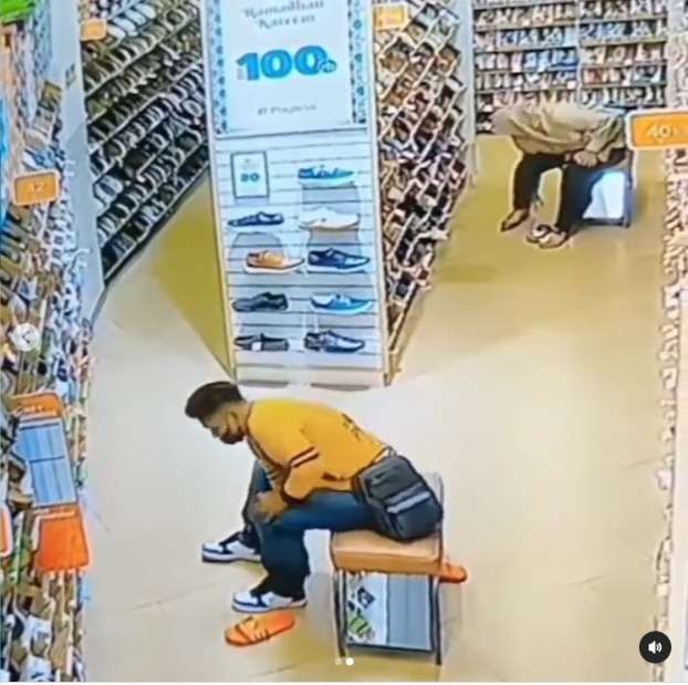 Mau Lebaran, Aksi Pria Tuker Sendal yang Dipakai dengan Sepatu Baru di Mall Viral di Medsos