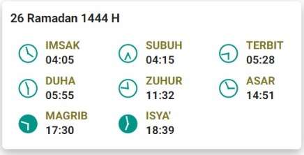 jadwal buka