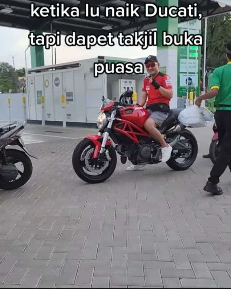 Viral Video Pengendara Moge Tolak Takjil, Jadi Sorotan Warganet