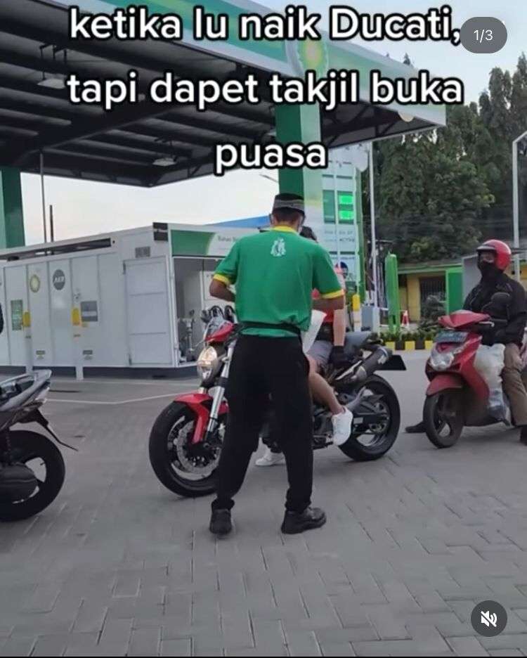 Viral Video Pengendara Moge Tolak Takjil, Jadi Sorotan Warganet