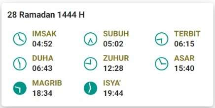 jadwal buka