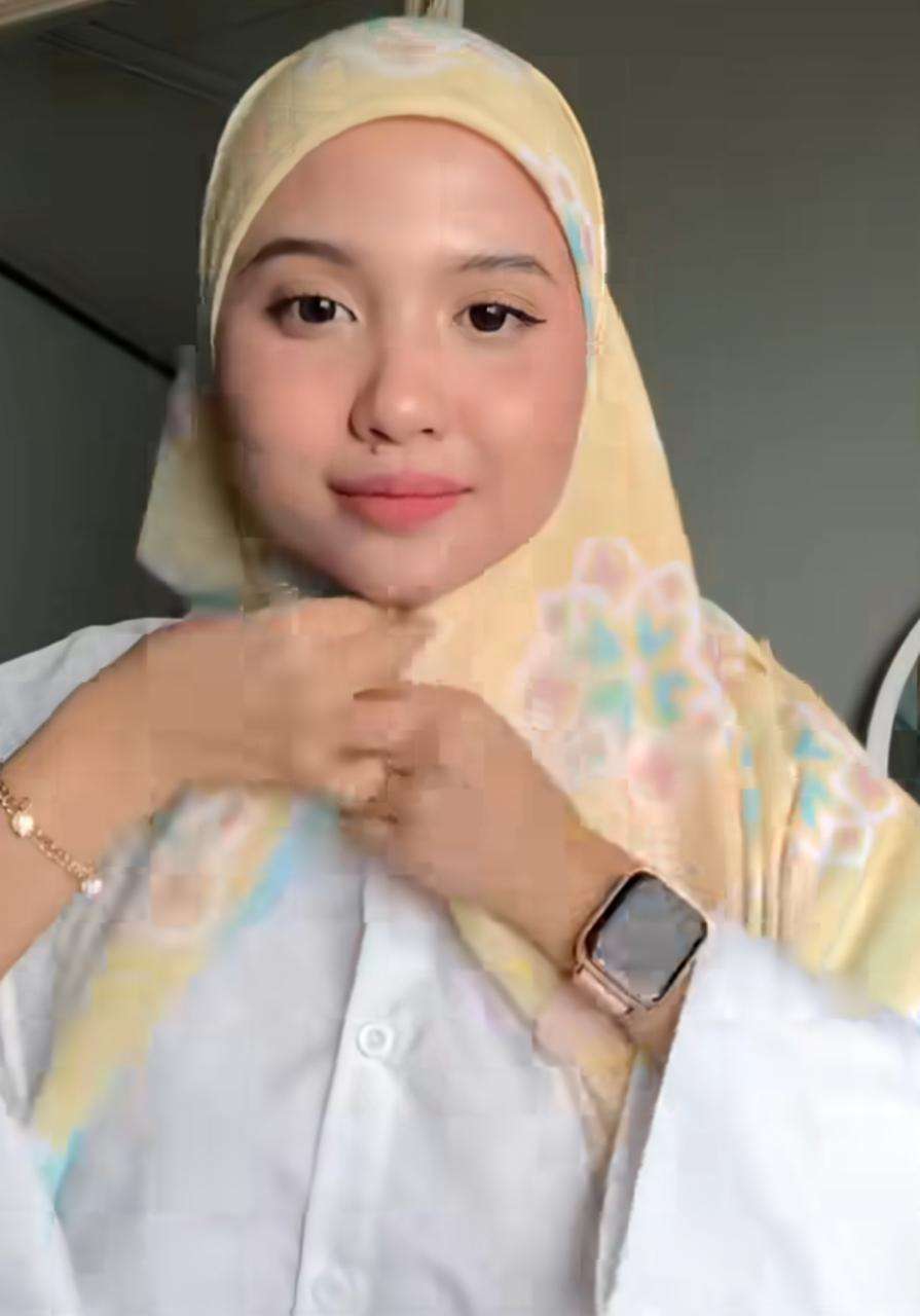 Stylish dengan Hijab Motif dengan Cara Super Simpel
