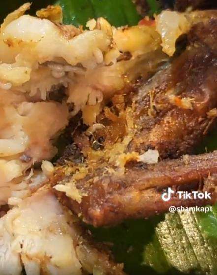Habis makan nasi lemak di restoran, baru tahu ayam gorengnya berbelatung.