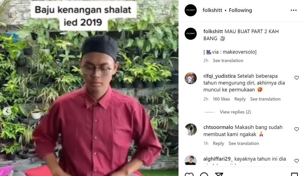 Sosok pria yang video jatuh di depan emak-emak viral