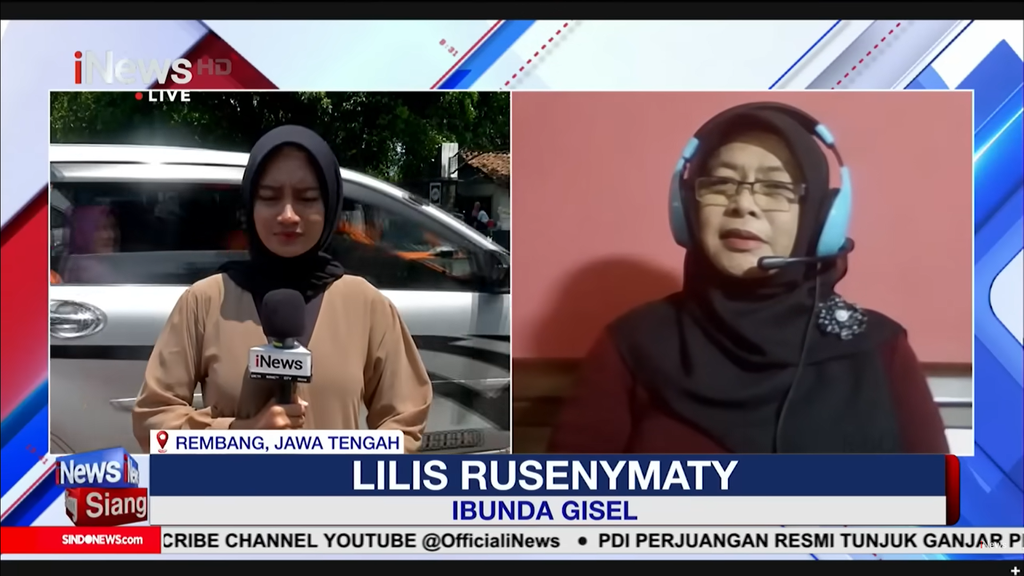 reporter menangis