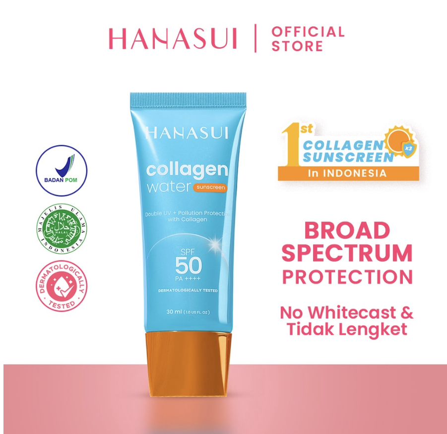 Hanasui Collagen Water Sunscreen SPF 50 PA ++++