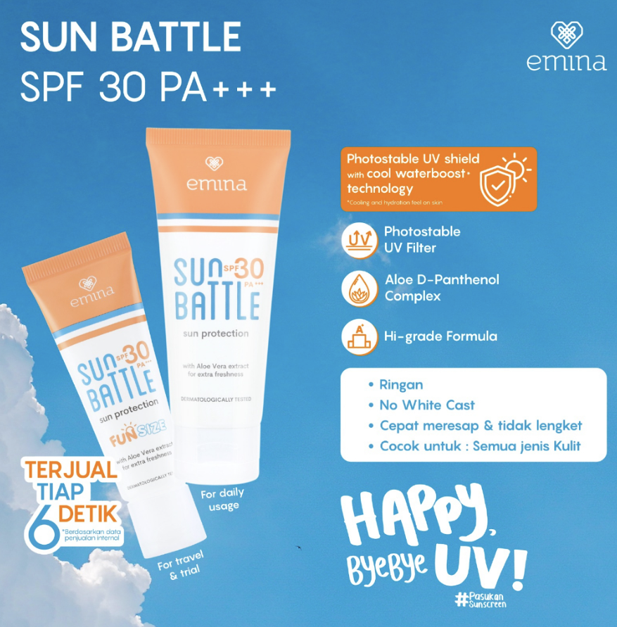Emina Sun Battle SPF 30 PA +++
