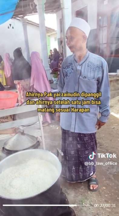 Viral Video Masak Nasi Lebih 7 Jam Namun Tak Kunjung Matang, Kurang Sesajen?