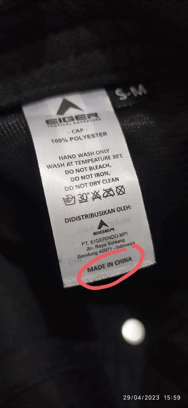 eiger made in china