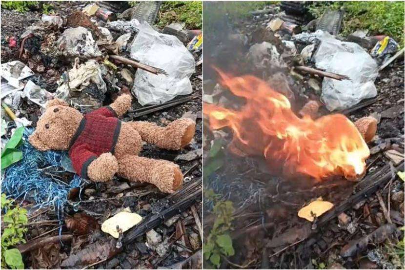 Cerita seram beruang boneka gerak sendiri saat tidak ada orang.