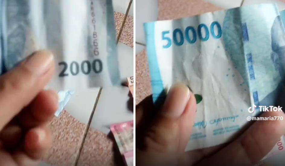 Curhatan pedagang sering ketipu uang kertas baru.