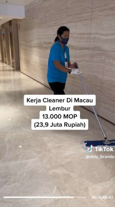 Mengejutkan! Gaji TKI Cleaner di Macau Bisa Mencapai Rp23,9 Juta