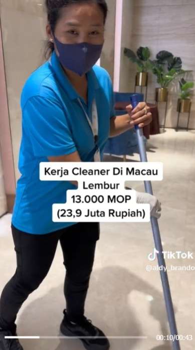 Mengejutkan! Gaji TKI Cleaner di Macau Bisa Mencapai Rp23,9 Juta