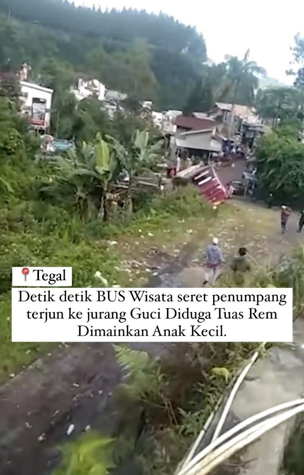 Kecelakaan Bus di Tegal