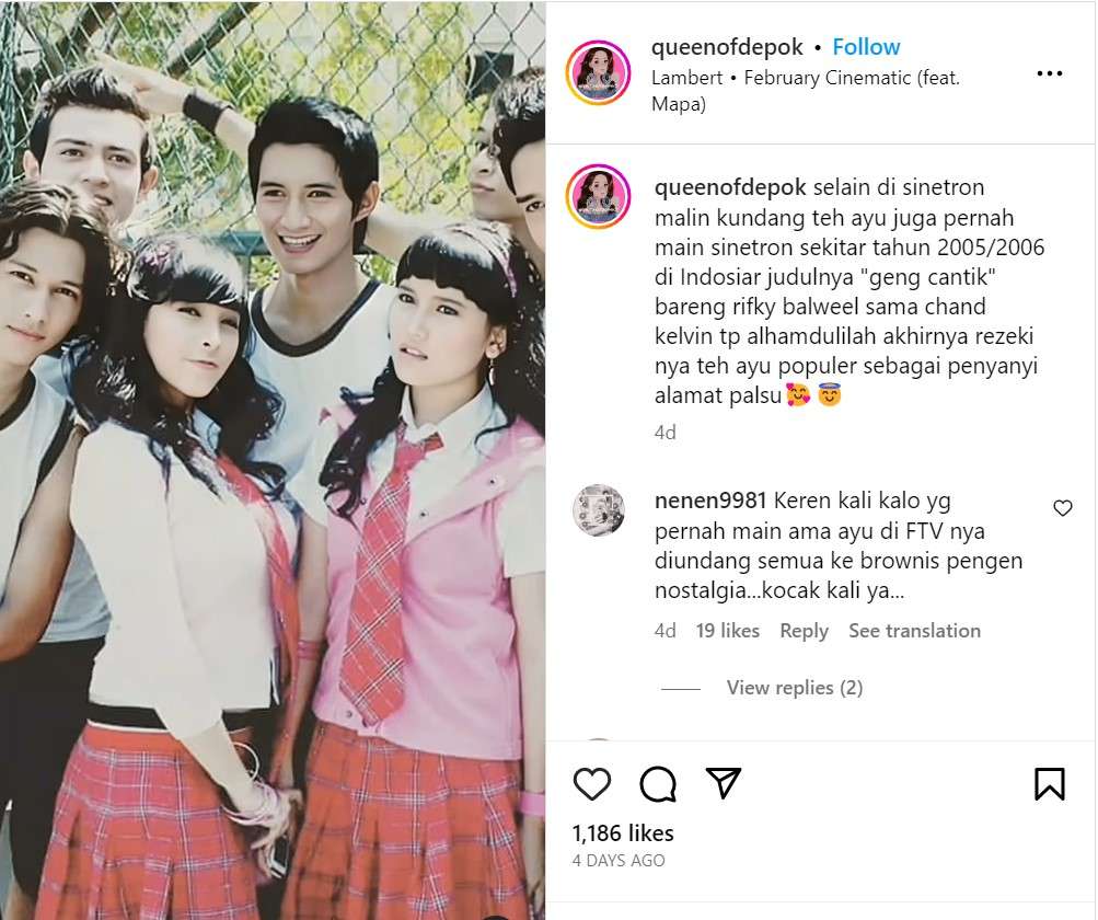 Potret Ayu Ting Ting main FTV