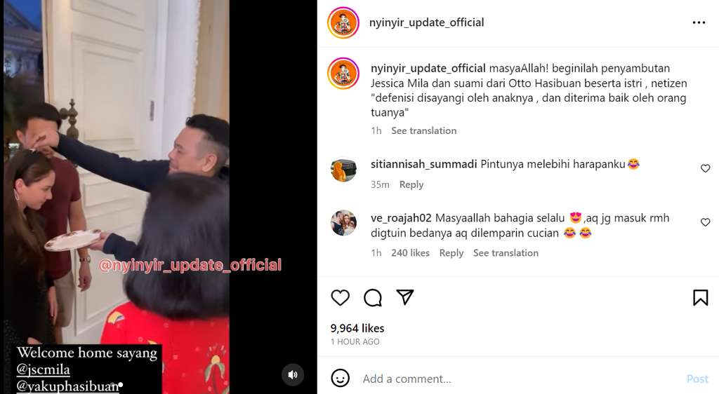 Jessica Mila disambut hangat keluarga suami