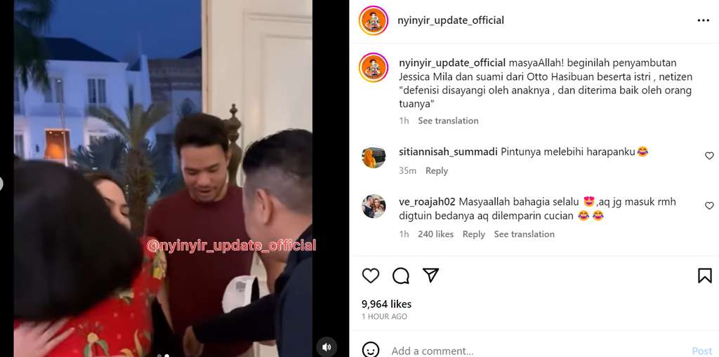 Jessica Mila disambut hangat keluarga suami