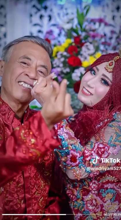 Viral Pernikahan Suami Lebih Tua 40 Tahun, Rahasianya Dibongkar Warganet