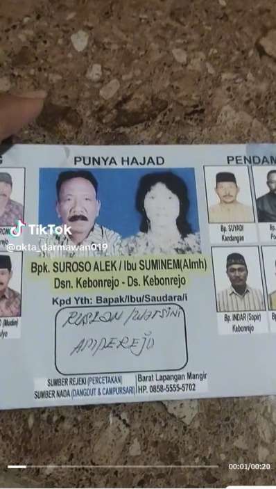 Viral Undangan Berdesain Unik Mirip Kertas Suara Pemilu, Bukanya Harus Rahasia!