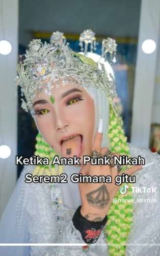 Transformasi Anak Punk Dimakeup Pengantin, Jadi Pangling Tato di Wajah Seketika Hilang