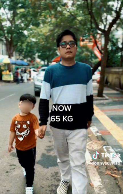 Transformasi bentuk badan papa muda yang mengejutkan.
